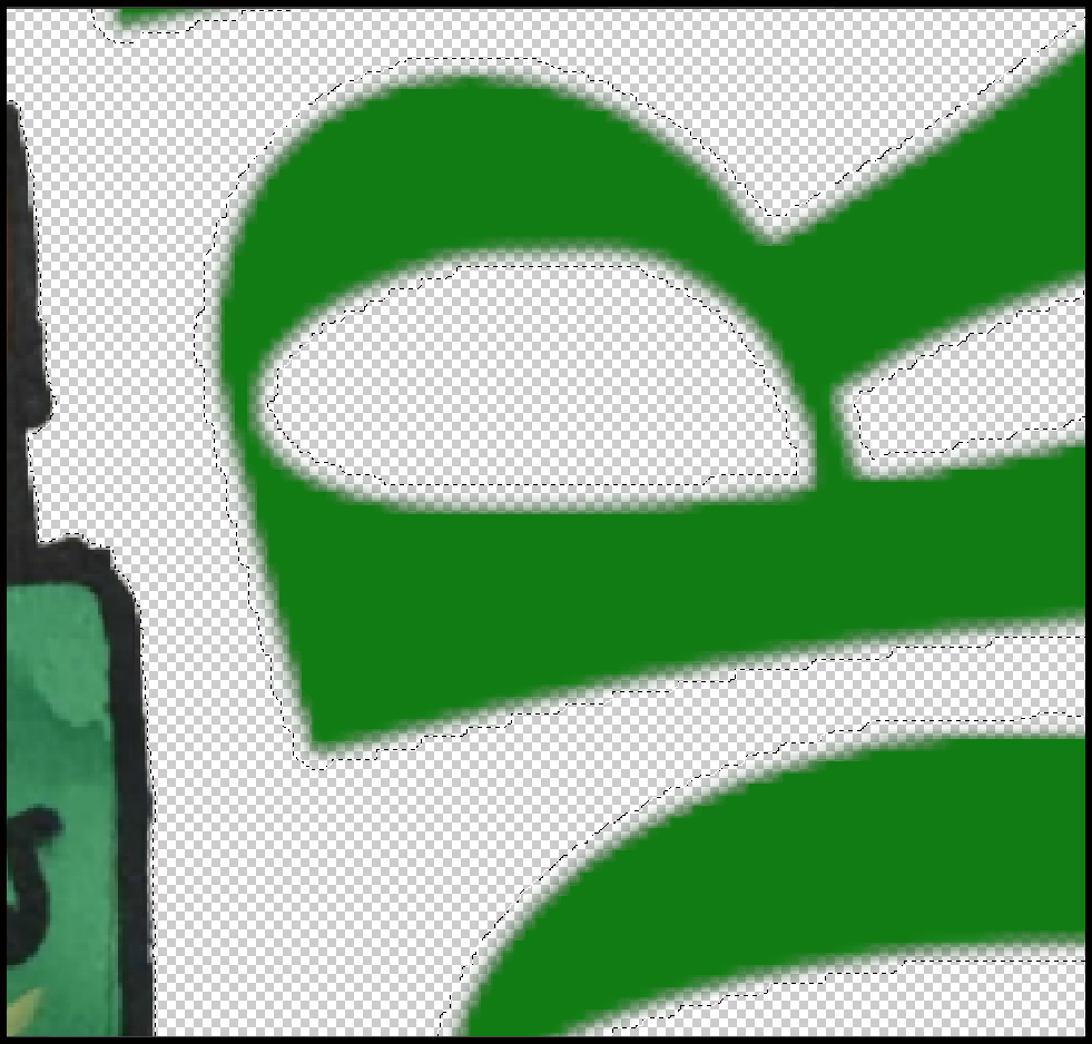 Before transparent pixel cleanup